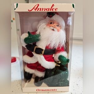 Annalee santa with gift bag 7 inch ornament